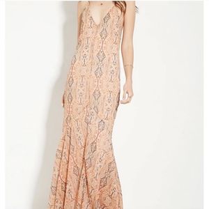 Forever 21 Paisley Mermaid Maxi Dress - XS NWT